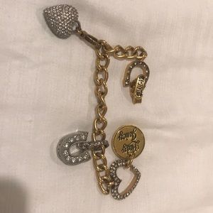 Original Juicy Couture charm bracelet. Gold color